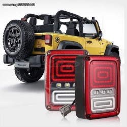 ΠΙΣΩ ΦΑΝΑΡΙΑ LED JEEP WRANGLER (PLUG & PLAY) 2007-2015